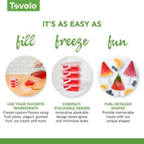Tovolo Stackable Ice Pop Mould Block Iceblock Popsicle Set 4 - Watermelon