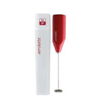 Aerolatte Handheld To Go Portable Electric Cold Milk Frother Drink Whisk Red