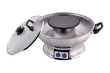 Copy of Teppanyaki 1350W 5L Steam Boat Electric Hot Pot w/600W Removable BBQ Grill