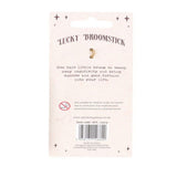 Lucky Broomstick Aventurine Car Charm Wicca Cleanse Broom - 9cm