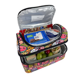 Sachi Insulated Double Decker Lunch Bag Tote Storage  Style 235 - Squishies