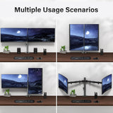 Dual Monitor Stand VESA Monitor Arm Double Monitor Mount Height Adjustable 2 LCD