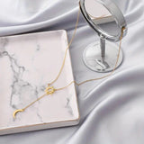Sun Totem & Moon Necklace Pendant Women Girl Friend Jewelry Gift Silvery