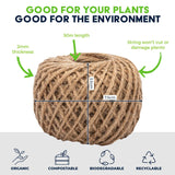 2PCE Garden Greens Garden Twine Jute Versatile Organic Gentle 50m x 2mm