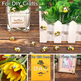 100PCS Wood Bee Fairy Garden Ceiling Decoration Wedding Decoration Garden DIY