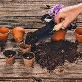 100x Biodegradable Seedling Pots Seed Garden Pots Cardboard Nursery Plant Labels