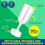 30PCE Cocktail Glasses Disposable Durable Leak Resistant Party Central 120ml