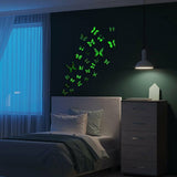 Luminous Butterfly Design Decal Art Wall Stickers Room Home Decoration Mixed