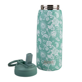 Oasis Stainless Steel Insulated Sports Bottle w/ Sipper 780ml Green Paisley