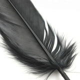 50pcs Goose Feathers 15-20cm DIY Craft Dream Catcher Wedding Party Decor Black