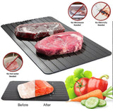 Magic Metal Plate Defrosting Tray Fast Thawing Frozen Meat Defrost Kitchen