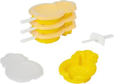 Tovolo Stackable Ice Pop Mould Block Iceblock Popsicle Set 4 - Pineapple
