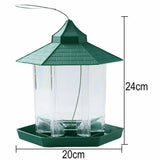 Garden Hanging Wild Bird Feeder Birds Gazebo Shape Container Waterproof Outdoor