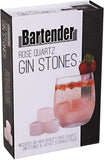 Rose Quartz Gin Stones Set 6 Bartender Scotch Rock Drink Chill Bar Shot Ice
