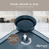 MadeSmart Dipware Large Serving Tray with 3 Bowls 39.4x25.4cm Midnight