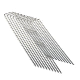20PCE Garden Greens Weed Mat Pins Galvanised Steel Anti Rust 3mm x 150mm