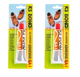 2PCE KS Bond Adhesive Multi-Purpose Super Strong Handy Hardware 20ml