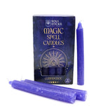 Pack of 20 Candle Magic Spell CONFIDENCE Candles Rituals - Purple