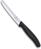 1PK Victorinox Swiss Classic Steak & Tomato Knife, Black VIC-6.7833 Serrated