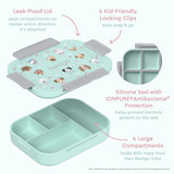 Bentgo Kids Snap & Go Lunch Box With Divider Container Puppies