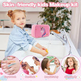 Kids Makeup Sets, Washable Makeup Kit Toys for Girls 5-8, Little Girls Real Make