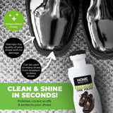 1PK Home Master Premium Black Shoe Polish Sponge Tip Water Resistant 75ml