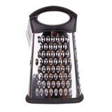 Appetito Stainless Steel 4 Sided Grater Non Slip Base Comfortable Firm Grip
