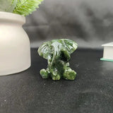 Gemstone Crystal Elephant Figurine  Aromatherapy Home Décor Unique Gift Statue