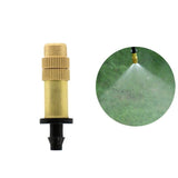 10x Adjustable Misting Nozzle Garden Patio Water Mister Brass Spray Sprinkler