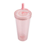 Oasis Smoothie Tumbler w/ Straw Double Wall Drink Cup BPA Free 520ml -Strawberry