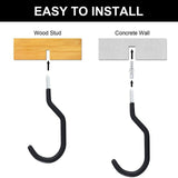4PCS Garage Storage Rack Bike Bicycle Hooks Hanger Hook Mount Stand Wall Mounted