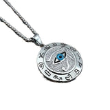 1pc Eye of Horus Pendant Egyptian Pharaoh Necklace Jewelry Protection - Silver