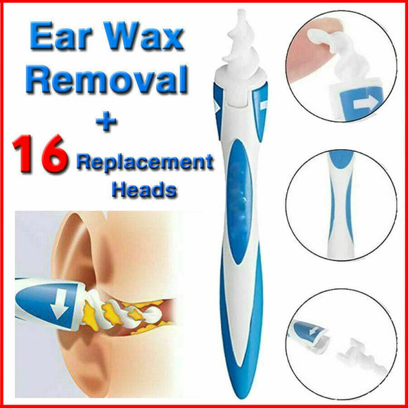 Soft Ear Wax Cleaner Removal Multi earwax Remover Spiral Safe Tip Tool