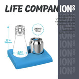 Ion8 Leak Proof Vacuum Insulated Water Bottle Travel Bottle Floral 280ml