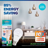 2PK LED Light Bulb Cool White Bayonet B22 Energy Saving 11W Light Globe