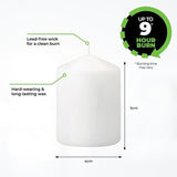 6PCE Votive Candles White Home Decor Home Master Party Wedding 5cm