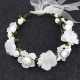 Women Girls Flower Wreath Floral Hairband Crown Headband Garland Party Floral