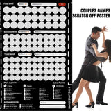 100 Scratch off Date Night Ideas Couples Games Bedroom Scratch off Poster Gift