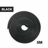 5M Car Door Edge Protector U Style Seal Push on Trim Strip Pinchweld Rubber DIY