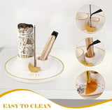 4in1 Ceramic Incense Burner with Palo Santo Base Perfect For Sage Candles Sticks