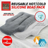 1x Silicone Heat Pack Bead Comforter Hot Cold Reusable Freezer Assorted 32x19cm