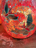 Himalayan Salt Lamp Natural Rock Glass Mosaic Vase Bowl - Butterfly