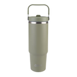 Oasis Stainless Steel VoyagerTumbler with Handle 900ml Drink Cup - Olive Green
