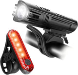 Ultra Bright USB Rechargeable Battery Bike Light Set Powerful Bicycle Cycling