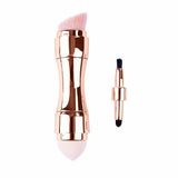 2PK Compact Makeup Brush Set 4in1 Cosmetic Portable Make up Clevinger