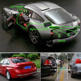 4 Parking Sensors LED Display Car Reverse Radar System Alarm Kit Black