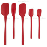 5 Piece Set Silicone Spatula Spoon Spoonula Tovolo Flex Core - Red Cayenne