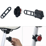 2pcs USB Rechargeable Bicycle Bike Lights Waterproof Front Rear Tail Lamp