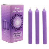 Pack of 20 Mini Candle Magic Wicca Candles Rituals - Patchouli Clarity Lilac