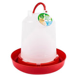 1PK Pet Basic Chicken Water Dispenser 2.5L Large EasyRefill Carry Handle 22x24cm